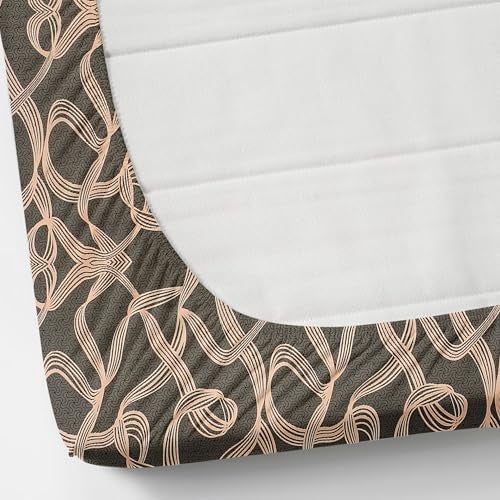 CB HOME Glace Cotton Fitted King Size Bedsheet for Double Bed with 2 Pillow Covers 72x78x8'' All Round Elastic (Print 6, Modern & Geometric King) - Image 5