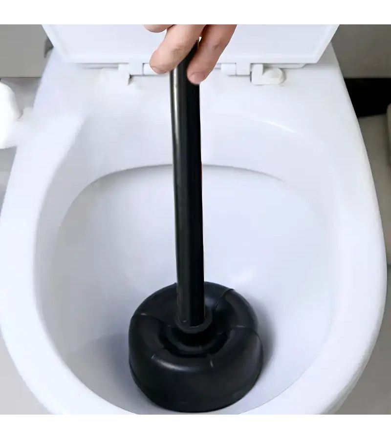 Sturdy Toilet Plunger 1pc Non Slip Grip Tight Threads Effective Blockage Remover - Image 2