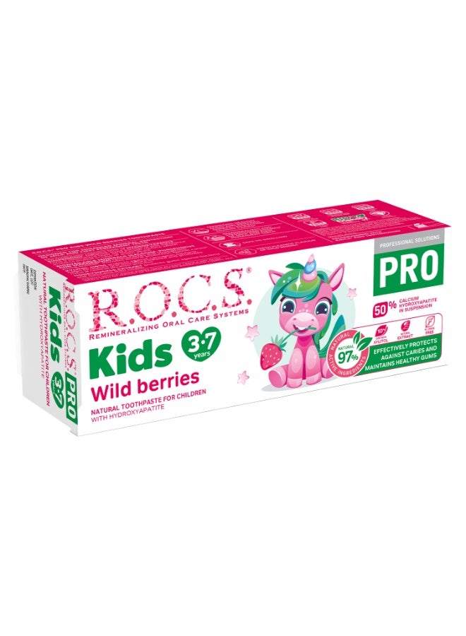 Rocs Toothpaste R.O.C.S. PRO Kids "Wild Berries", 45 g - Image 4