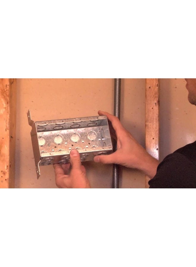 Royal Apex Double 2-Gang Metal Flush Mount Pattress Galvanised Metal Box - Image 3