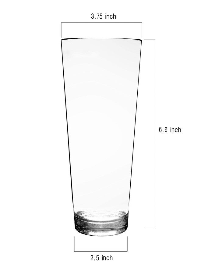 Youngever 22 oz Bistro Clear Plastic Tumblers, Plastic Drinking Glasses, Reusable Plastic Cups, Unbreakable Glasses, Set of 6 - Image 3