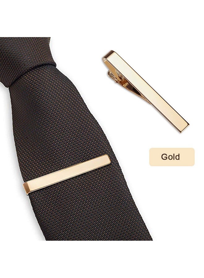 Roctee Tie Clips for Men, 3 Pack Classic Tie Clip Silver Gold Black Necktie Tie Bar Pinch Clips Suitable for Wedding Anniversary Business - Image 4