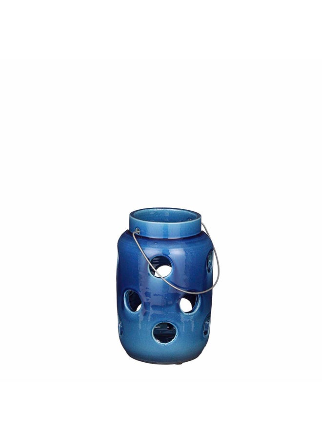 Suncoast Arena Ceramic Lantern (M)-Blue 