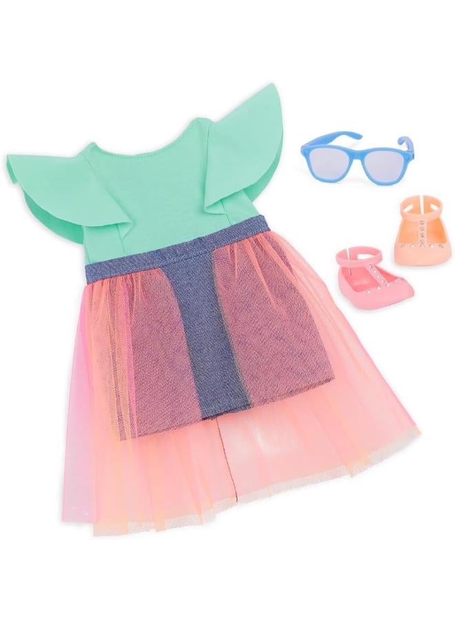 Our Generation - Doll w/Denim & Tulle Skirt Outfit - Lisa Doll OG - Lisa - 18-inch Fashion Doll in Tulle Skirt Outfit - Image 1