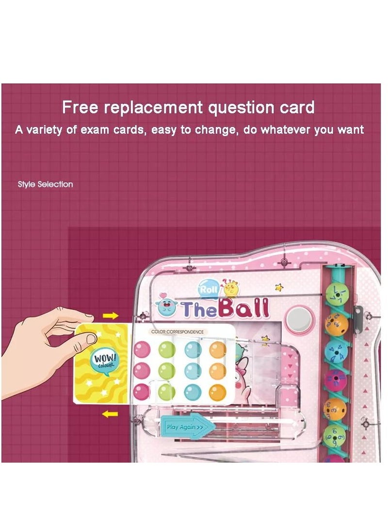 Math Manipulatives Board Games for Toddlers Learning Games Montessori Travel Toy STEM Kindergarten Preschool 3 4 5 6 7 Years Old Kid Gifts (Pink) - Image 4