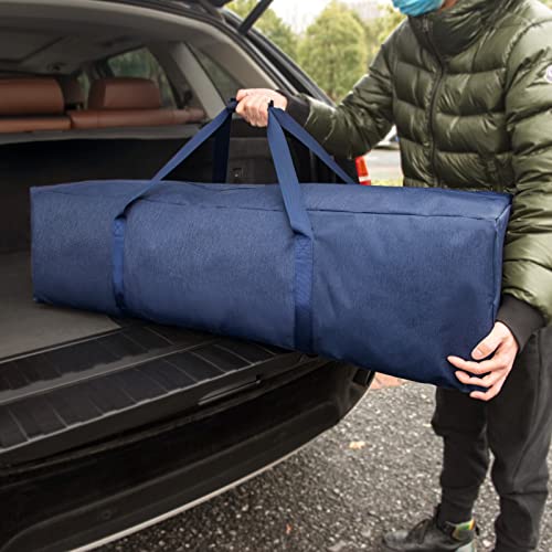 TOPDesign 1-Pack 46 Inch Extra Large Zippered Duffel Bag for Travel Camping Sports Equipment Storage, Waterproof Foldable Luggage Bag with Padded Handles (Black) - Image 5