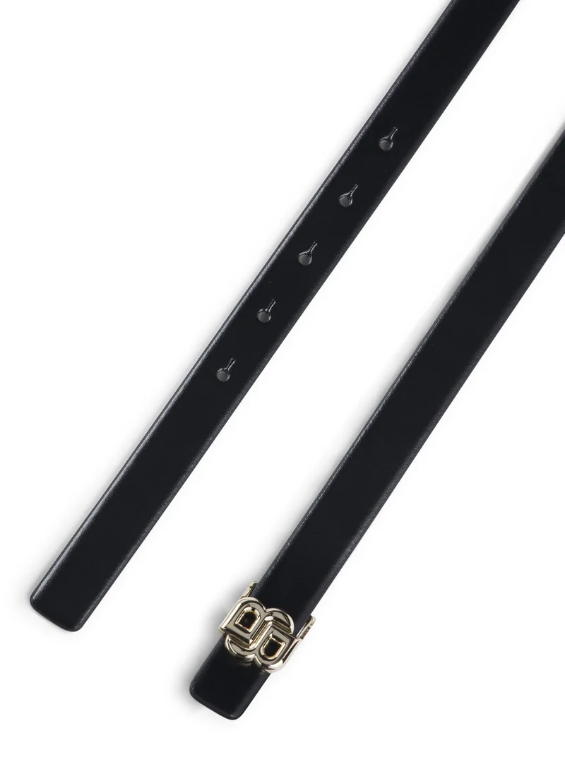 BOSS Reversible Italian-leather belt with Double B monogram buckle