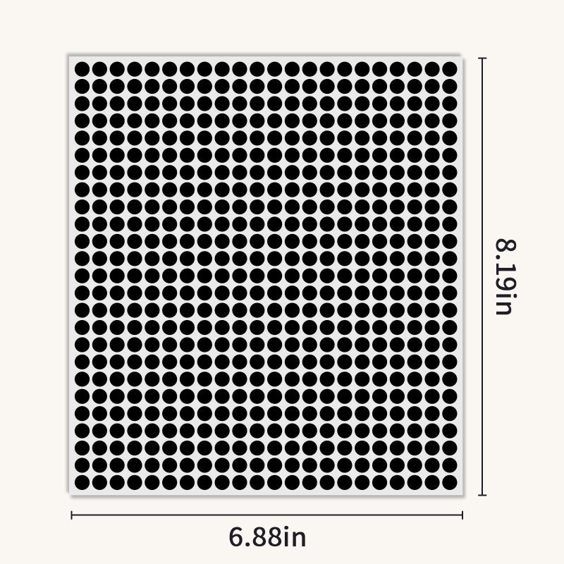 Ouzoustate 1/4" Black Dot Stickers 2750 PCS Small Round Circle Stickers Tiny Mini Little Colored Coding Labels - Image 3