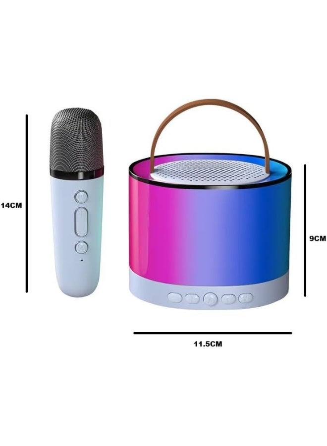 SAFENHAND Mini Karaoke Machine with Wireless Microphone, Portable Bluetooth Speaker for Kids and Adults, Birthday Party  - Image 5