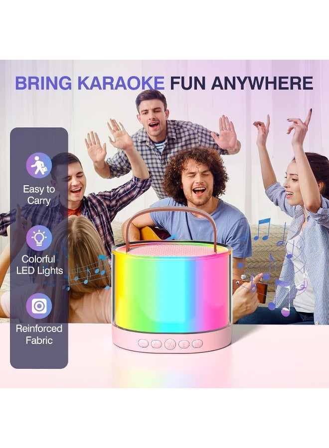 SAFENHAND Mini Karaoke Machine with Wireless Microphone, Portable Bluetooth Speaker for Kids and Adults, Birthday Party  - Image 2