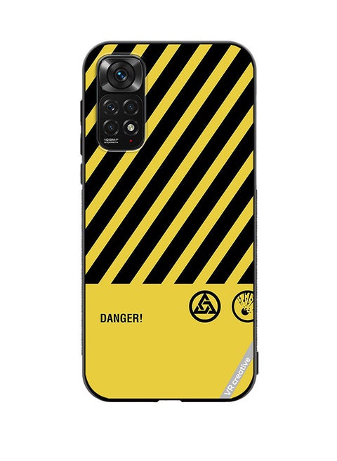 Protective Case Cover For Xiaomi Redmi Note 11S Danger Sign Design Multicolour