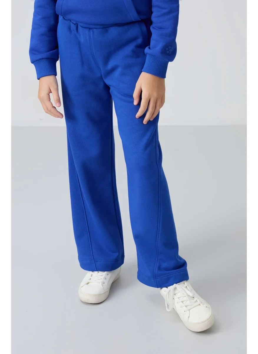 Tommy Life Night Blue Cotton Fluffy Soft Texture Standard Fit Embroidered Girls Tracksuit - 75162