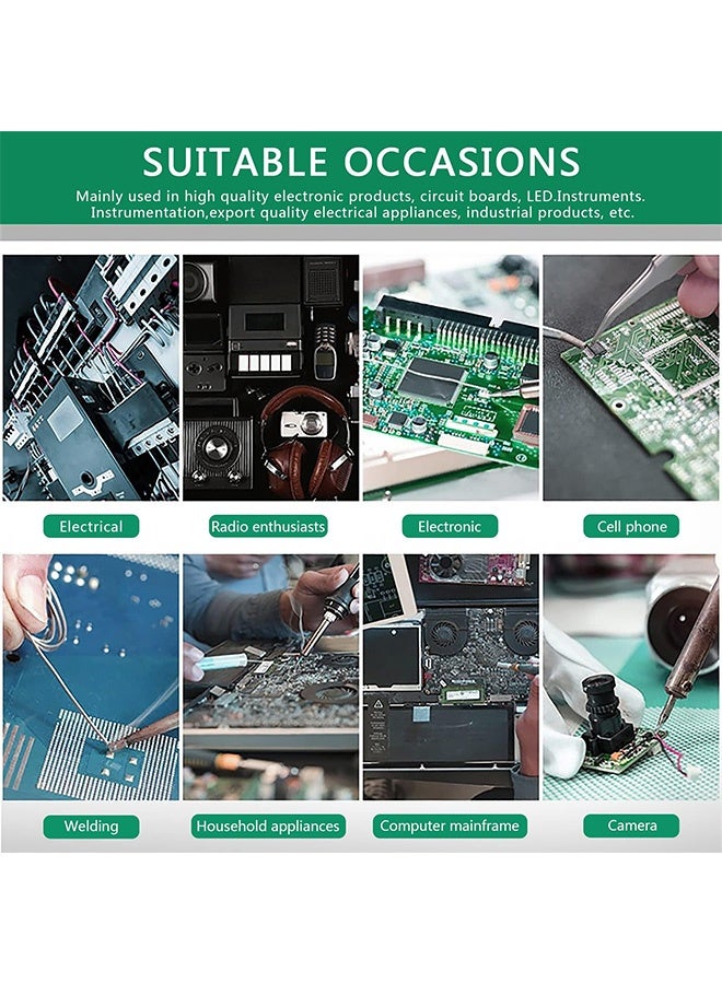 Peachjoy Lead Free Solder, Wire Rosin Core Electrical Solder Wire Fine Alloy Solder Sn99.3 Cu0.7 for Electrical, Electronic, Connector Soldering (2, 0.8mm 50g) - Image 5