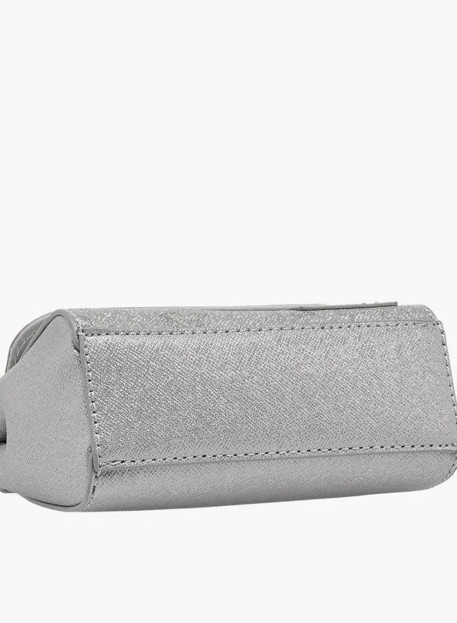 Disney WHITE Embellished Crossbody Bag with Flap Closure for Women | Best Price UAE