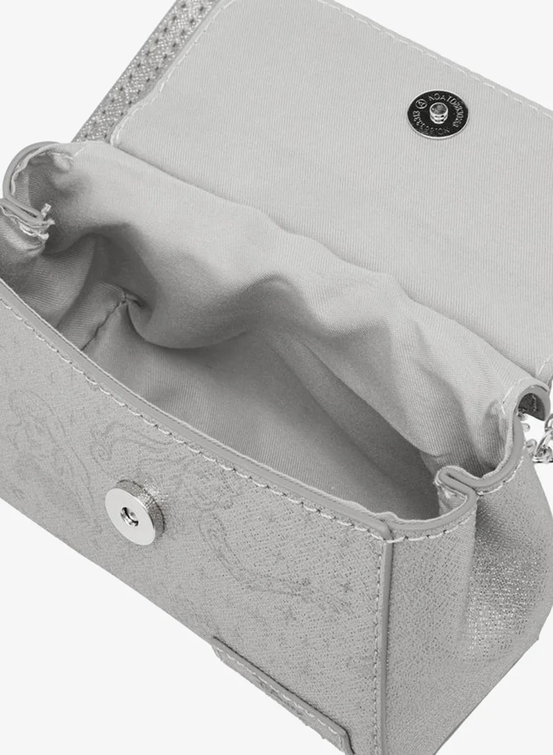 Disney WHITE Embellished School Crossbody Bag With Flap Closure - 11x6x12 CM for Women | Best Price UAE