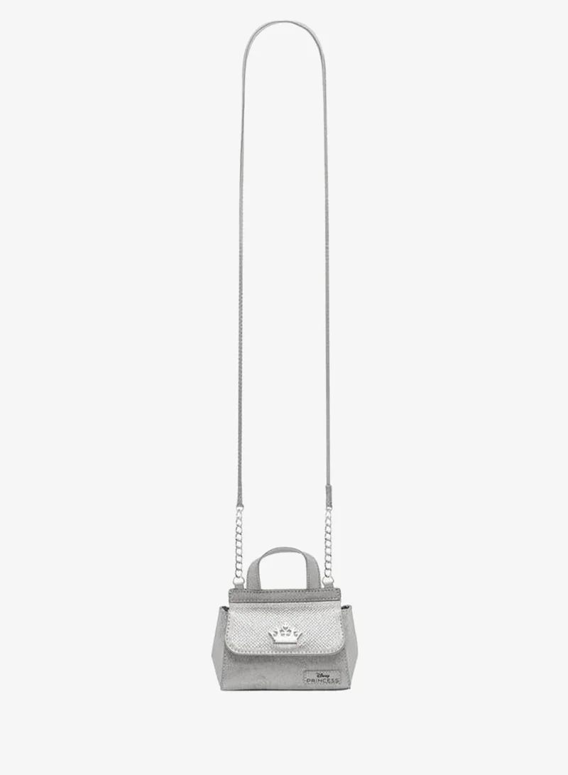 Disney WHITE Embellished School Crossbody Bag With Flap Closure - 11x6x12 CM for Women | Best Price UAE