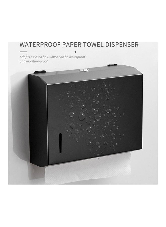 Generic - Paper Towel Dispenser Black 27.3x8.7x21.5cm - Image 1