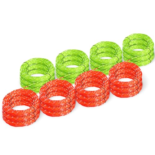 EVENTRONIC 12 Pack AL2420PD Replacement Twisted Trimmer Line Compatible with All EGO 15-Inch String Trimmers Weed Eater, Dual Color Pre-Cut 0.095" 168Ft Weed Wacker String line for EGO Trimmers String - Image 1
