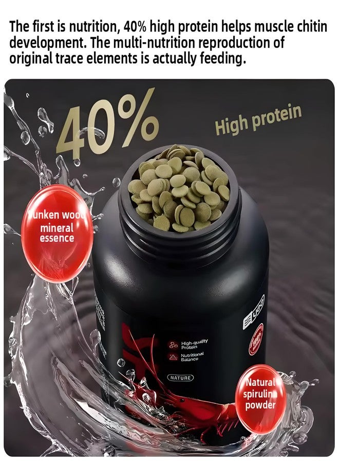 MorexLab Shrimp Food 4.05 oz - High Protein Discs with Spirulina, Probiotics, and Calcium for Neocaridina, Caridina, Crystal Shrimp & Aquatic Invertebrates - Molting Support - Image 3