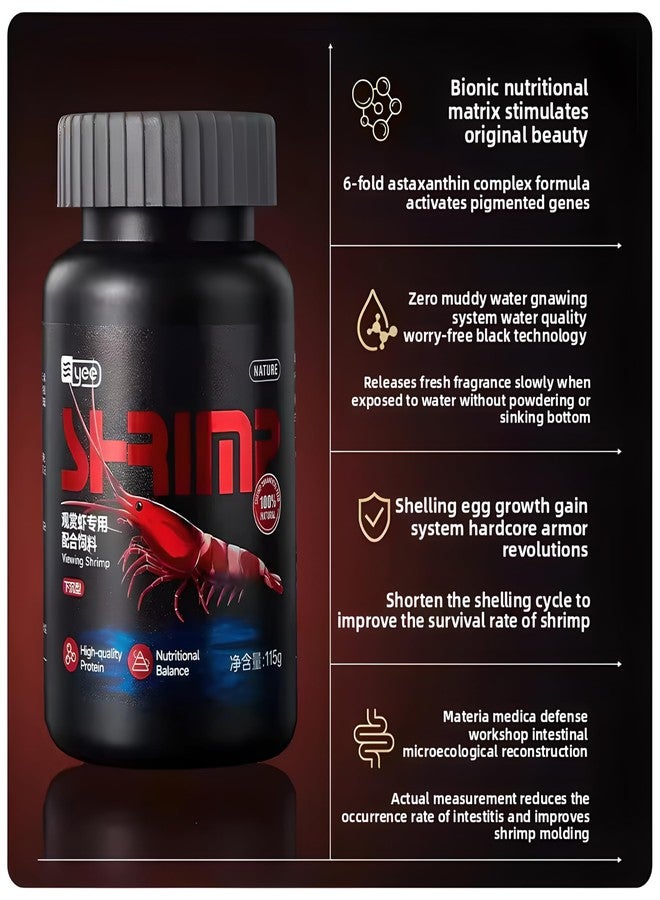 MorexLab Shrimp Food 4.05 oz - High Protein Discs with Spirulina, Probiotics, and Calcium for Neocaridina, Caridina, Crystal Shrimp & Aquatic Invertebrates - Molting Support - Image 4