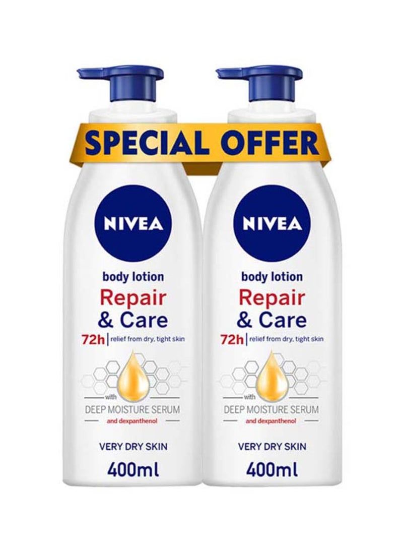 Repair And Care Body Lotion, Dexpanthenol, Very Dry Skin Multicolour 2x400ml