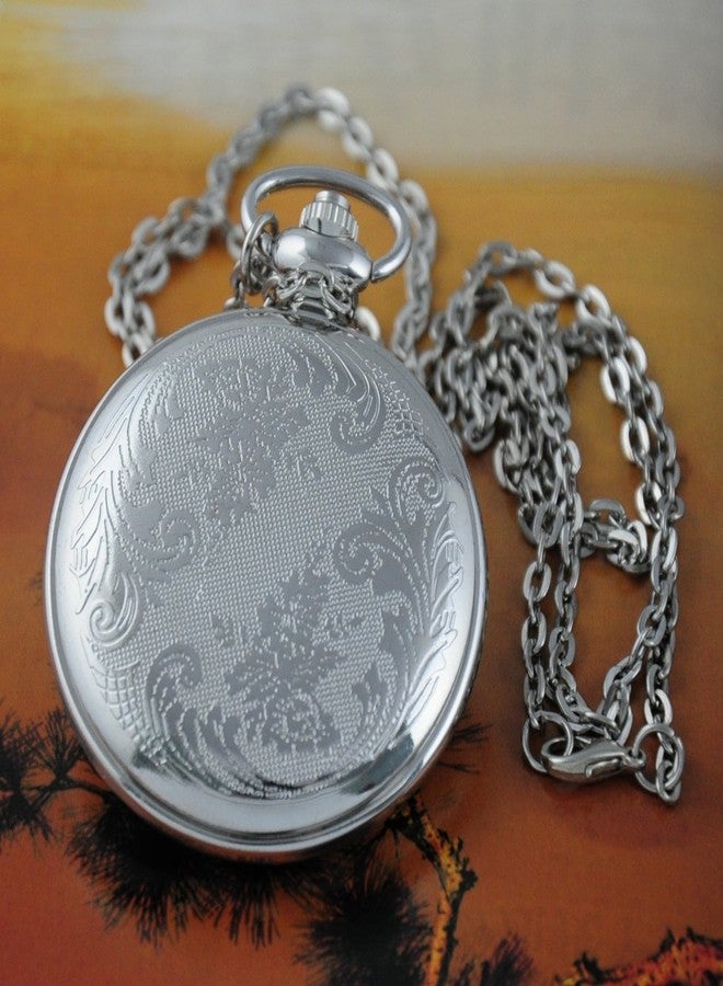 VIGOROSO Watches Steampunk Cool Evil Dragon Enamel Painting Pocket Watch in Gift Box - Image 4