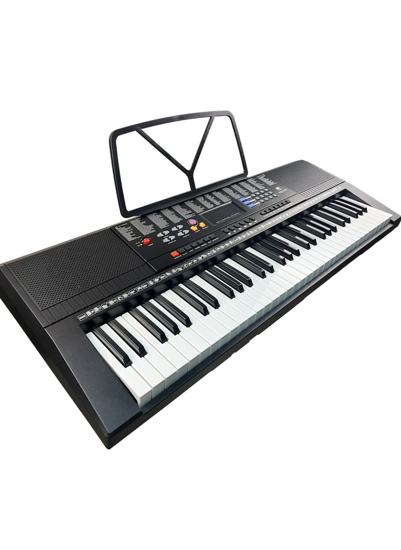 يونغمي - YONGMEI 61-Key Digital Piano Keyboard & Sheet Music Stand - لوحة مفاتيح إلكترونية محمولة للمبتدئين والأطفال والكبار YM-598 - Image 1