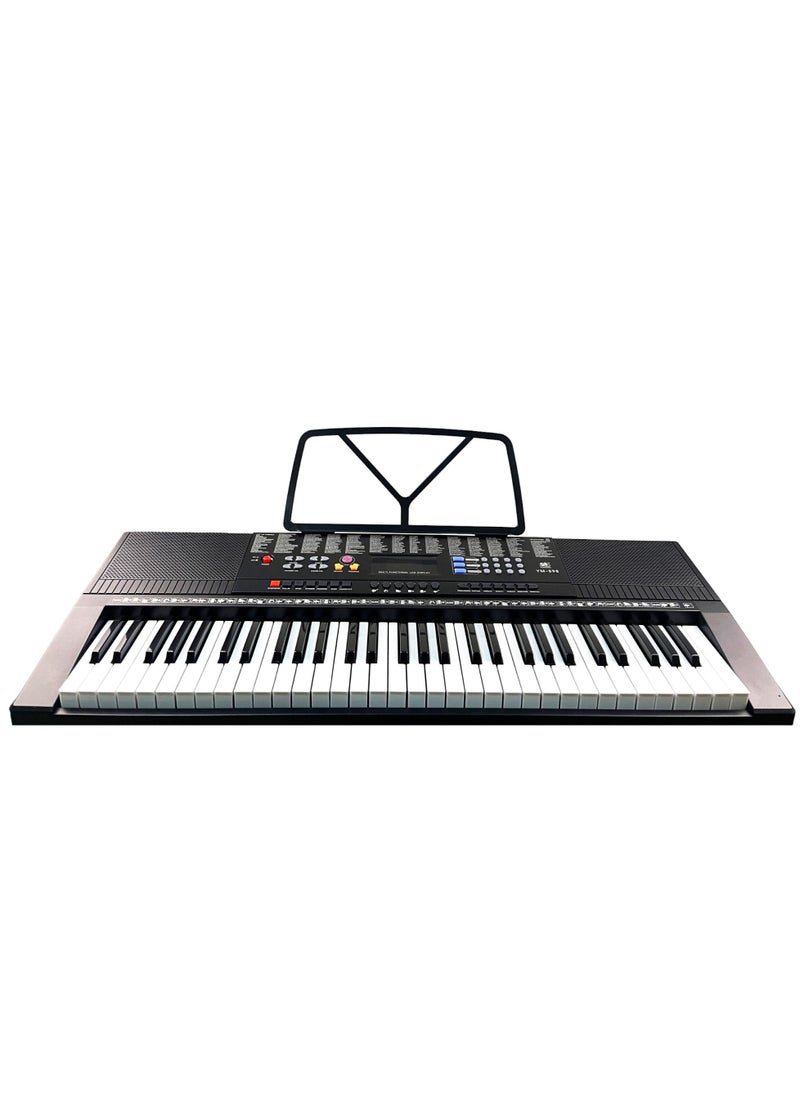يونغمي - YONGMEI 61-Key Digital Piano Keyboard & Sheet Music Stand - لوحة مفاتيح إلكترونية محمولة للمبتدئين والأطفال والكبار YM-598 - Image 1