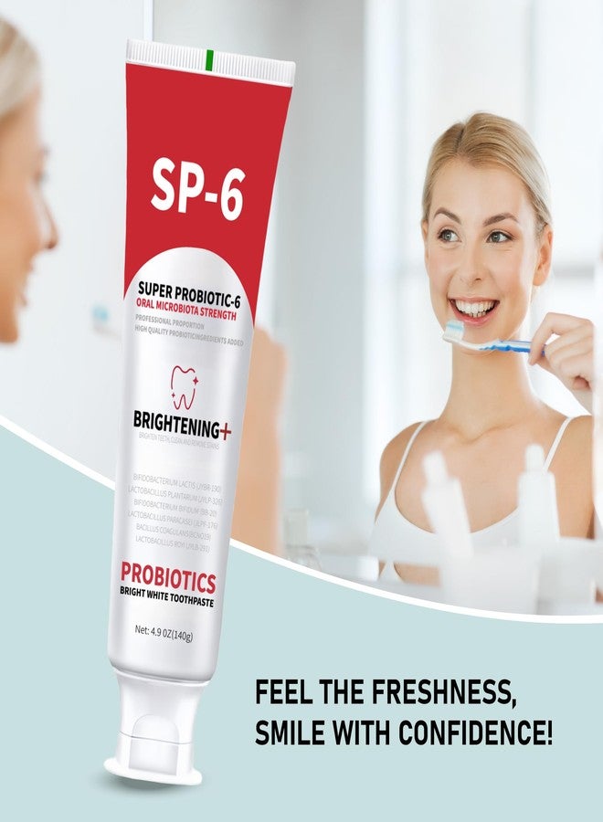 EpixCare Sp-6 Probiotics Whitening & Brightening Toothpaste - Sp6 Ultra Tooth Paste Enhanced Super Probiotic Formula Deep Cleaning Fresh Breath Dental Gum Health Oral Microbiota Strength Enamel Care (2-Pack) - Image 4