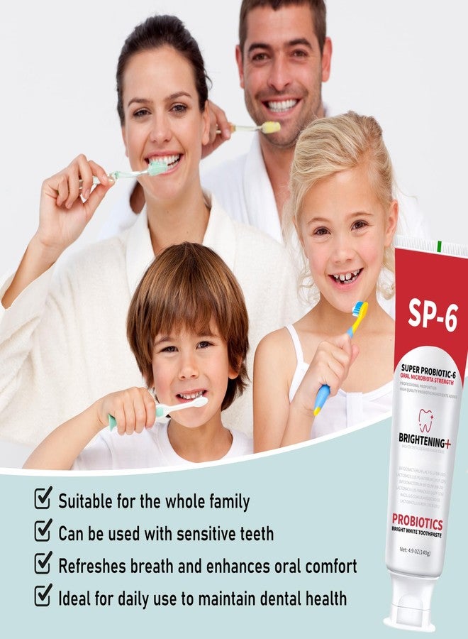 EpixCare Sp-6 Probiotics Whitening & Brightening Toothpaste - Sp6 Ultra Tooth Paste Enhanced Super Probiotic Formula Deep Cleaning Fresh Breath Dental Gum Health Oral Microbiota Strength Enamel Care (2-Pack) - Image 5