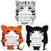 VercanMonth 3 Pcs Positive Cat Crochet Gifts Mini Emotional Cheer up Support Animals Cats Bulk Handmade Motivational Animals Birthday Gifts for Employee Social Worker Volunteer Friends Mothers Day - Image 2