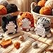 VercanMonth 3 Pcs Positive Cat Crochet Gifts Mini Emotional Cheer up Support Animals Cats Bulk Handmade Motivational Animals Birthday Gifts for Employee Social Worker Volunteer Friends Mothers Day - Image 4