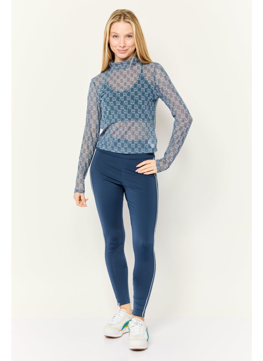 PUMA Women Sportswear Fit Long Sleeve Outdoor Tops, Blue  - Image 2