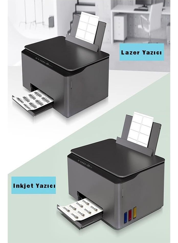 Artlantis A4 Ready Label 210X99 mm 10 Pages 1 Pack Self-Adhesive Photocopy Laser Inkjet Paper Compatible for Printers  - Image 2