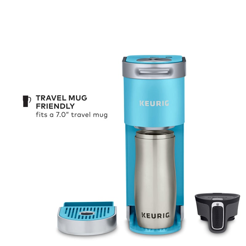 Keurig Keurig K-Mini Plus Single Serve K-Cup Pod Coffee Maker, with 6 to 12oz Brew Size, Stores up to 9 K-Cup Pods, Travel Mug Friendly, 1500 watts, Cool Aqua  - Image 5