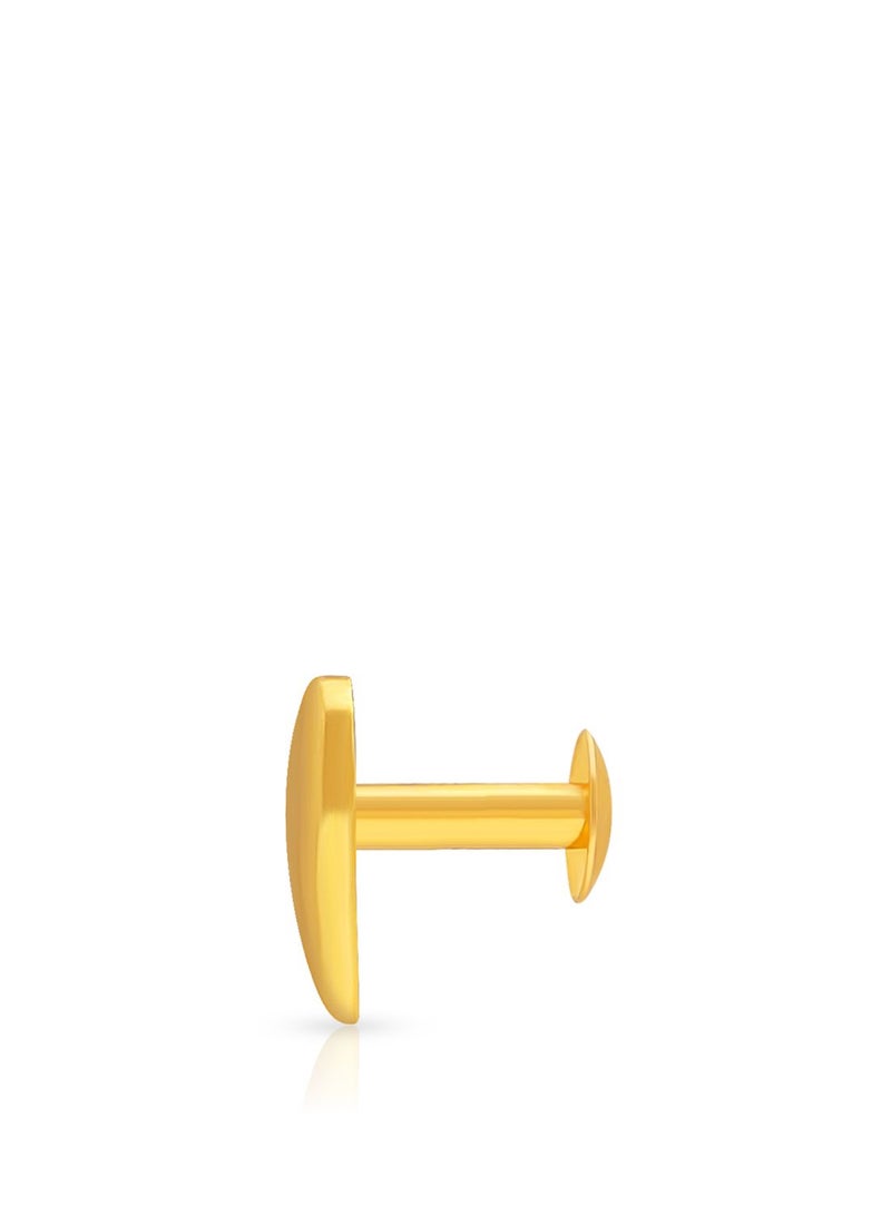 Malabar Gold and Diamonds 22 Karat 916 Purity Screw Nosepin for Women DZNP089Y - Image 3