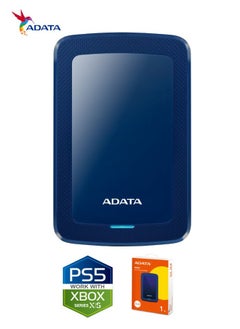 ADATA HV300 1TB External HDD Slim Hard Drive | Compatible with PS5 XBOX for Superfast Gaming Fast Data Transfer | Blue  - Image 4