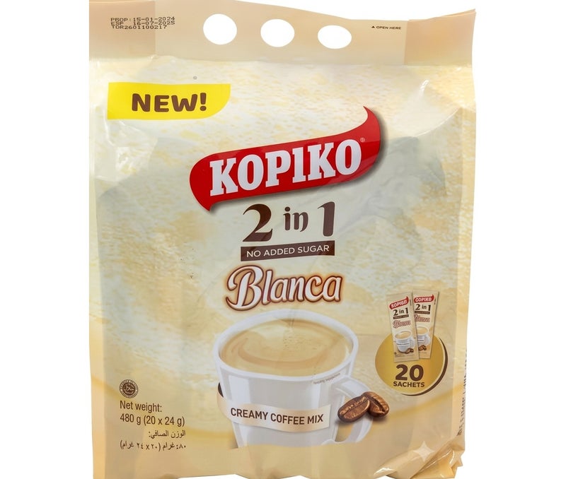 Cupico Blanca 2 in 1 Instant Coffee Mix, Creamy Flavor