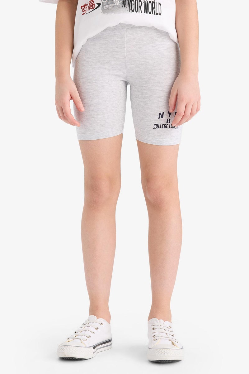 DeFacto Grey Girl Girl Biker Leggings Casual - Image 4