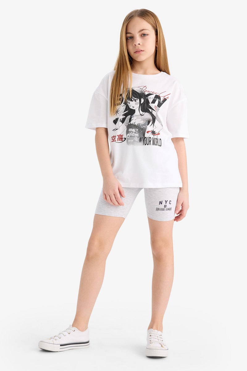 DeFacto Grey Girl Girl Biker Leggings Casual - Image 1