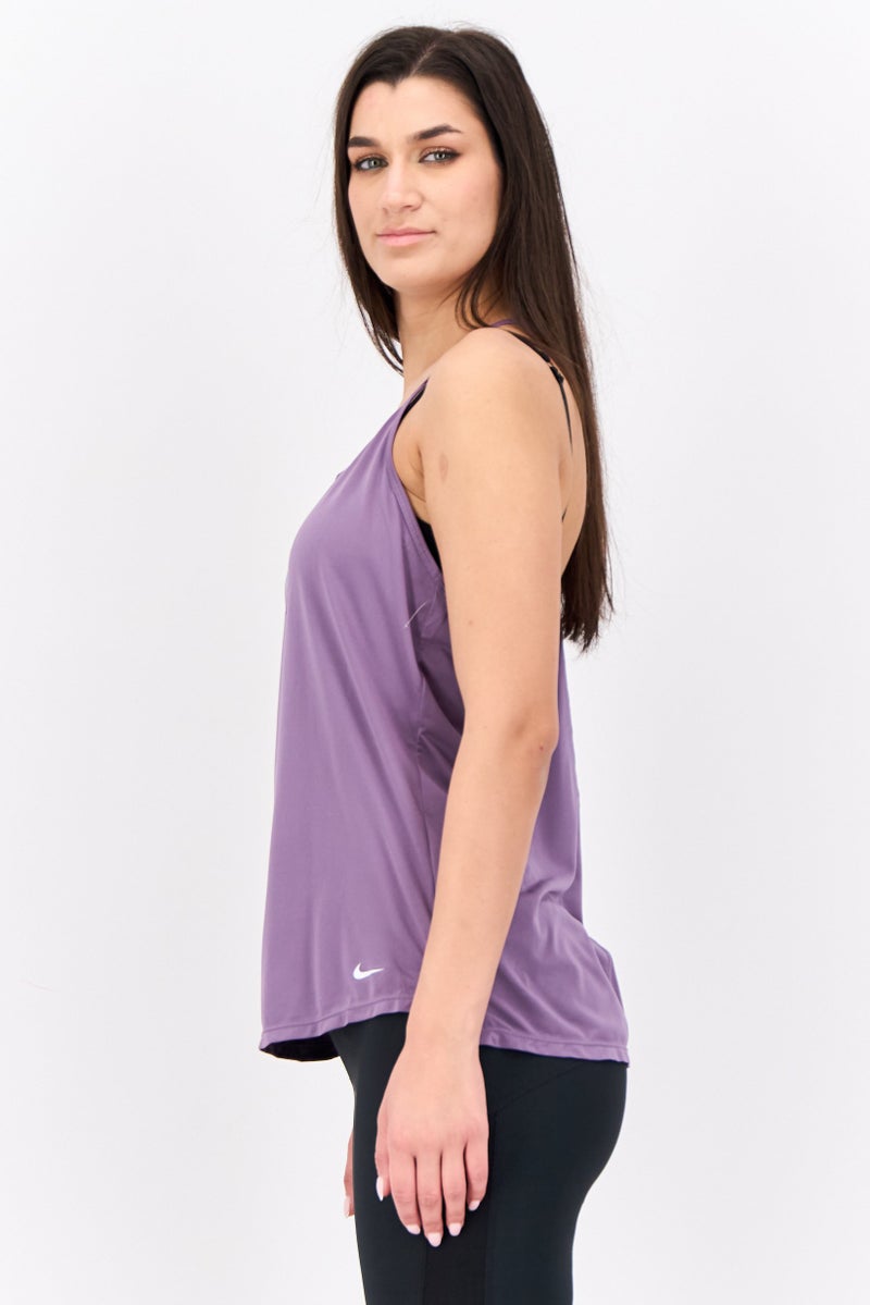Nike Women Dri Fit Sleeveless Training Top, Purple - Image 4