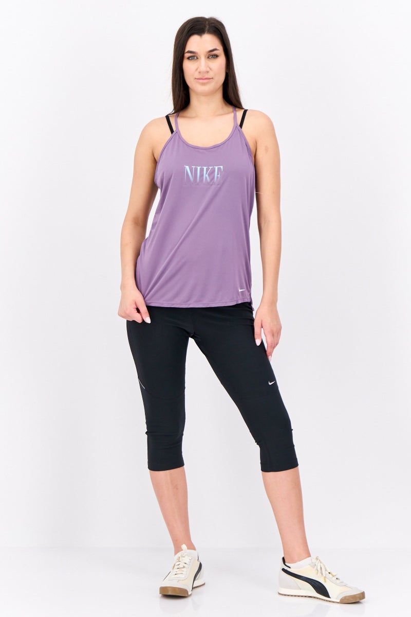 Nike Women Dri Fit Sleeveless Training Top, Purple - Image 2