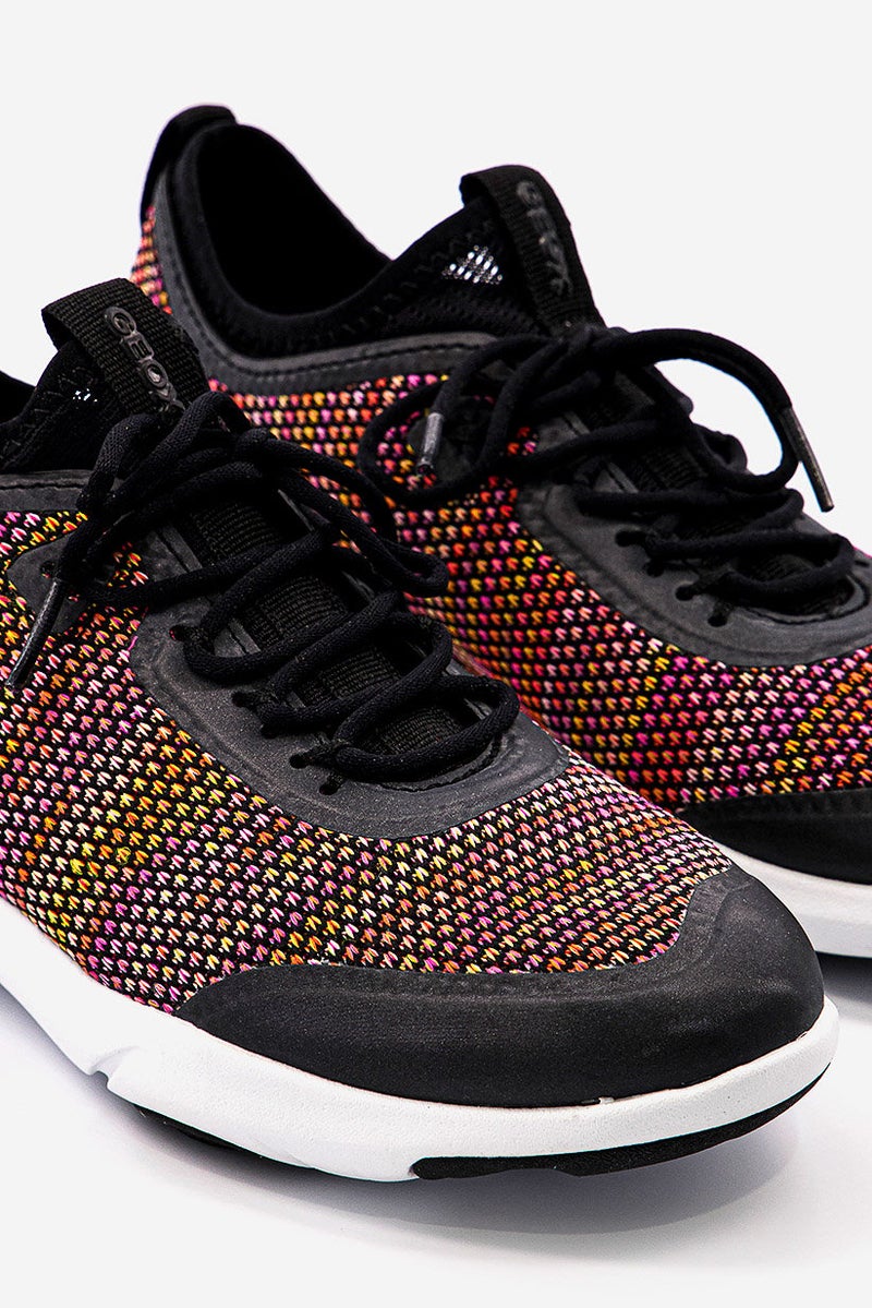 GEOX Women Lace Up Nebula Running Shoes, Multicolor - Image 4