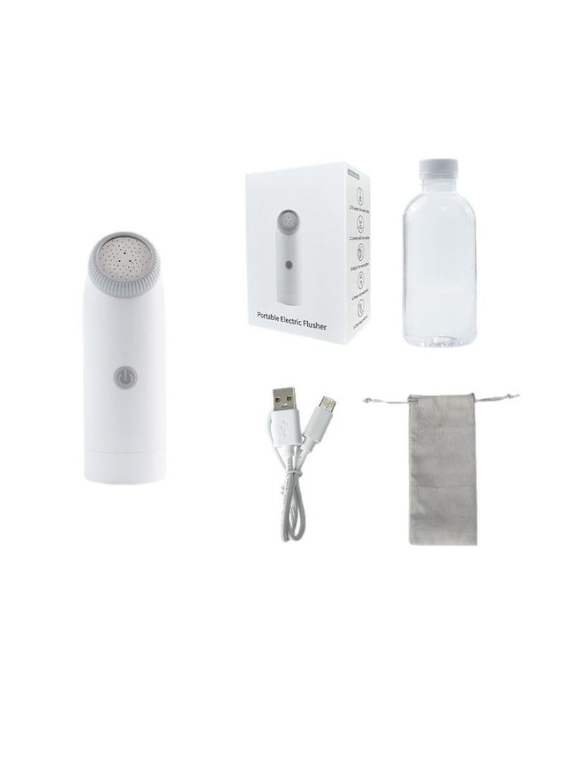 Anawnas Portable Electric Travel Bidet Sprayer, Rechargeable Handheld Mini Shattaf, 2 Spray Modes Adjustable Pressure Waterproof USB-C Charging for Camping Desert Safari Planes Trains Personal Hygiene Women Postpartum (White) - Image 3