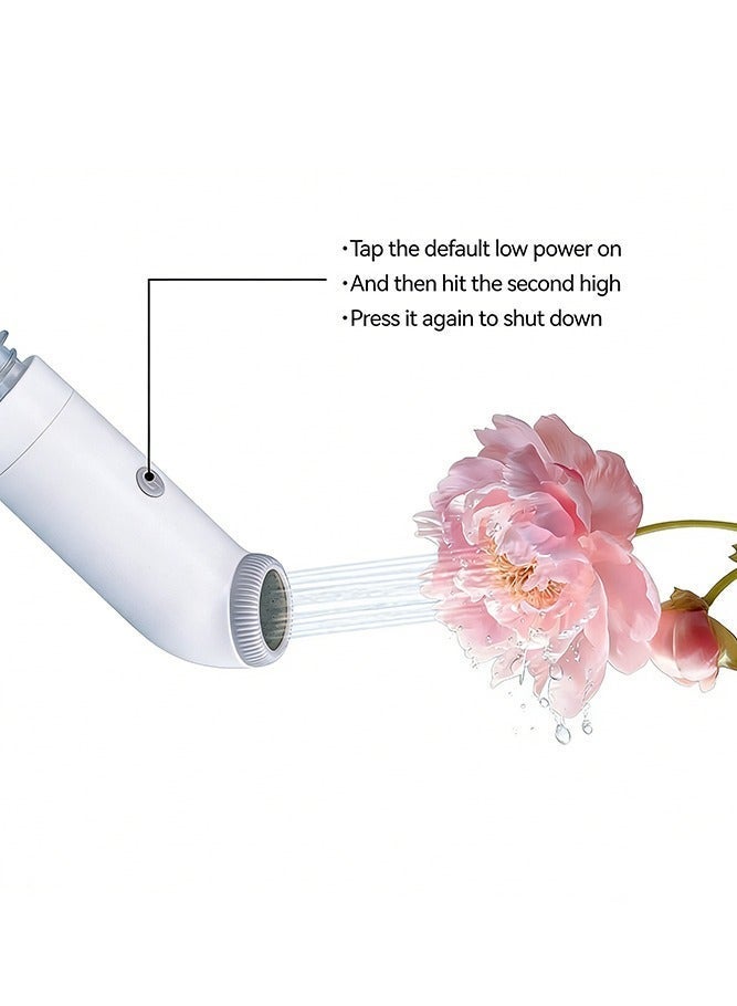 Anawnas Portable Electric Travel Bidet Sprayer, Rechargeable Handheld Mini Shattaf, 2 Spray Modes Adjustable Pressure Waterproof USB-C Charging for Camping Desert Safari Planes Trains Personal Hygiene Women Postpartum (White) - Image 2