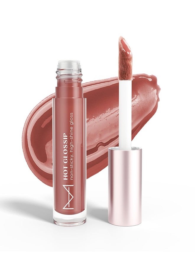 House Of Makeup Non-sticky gloss | High-shine lip gloss for pigmented lips | Lip gloss with hyaluronic acid | Zero stickiness (What's The Tea) - Image 1