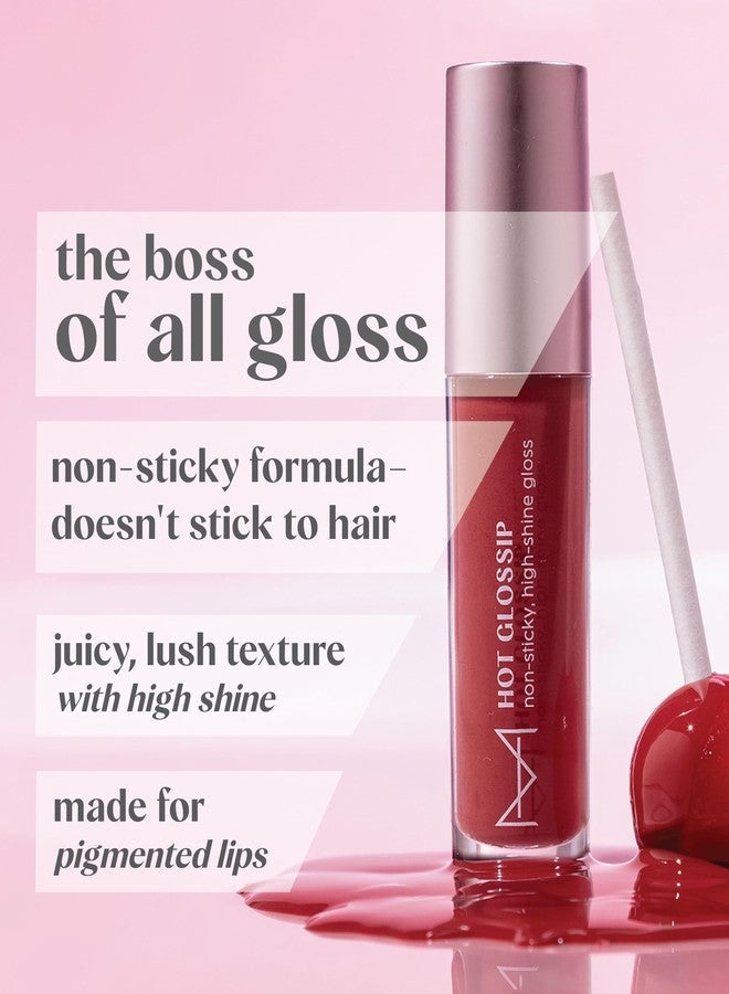 House Of Makeup Non-sticky gloss | High-shine lip gloss for pigmented lips | Lip gloss with hyaluronic acid | Zero stickiness (What's The Tea) - Image 3
