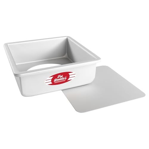 Fat Daddio's PSQCC-883 Square Cheesecake Pan, 8 x 8 x 3 Inch, Silver - Image 1
