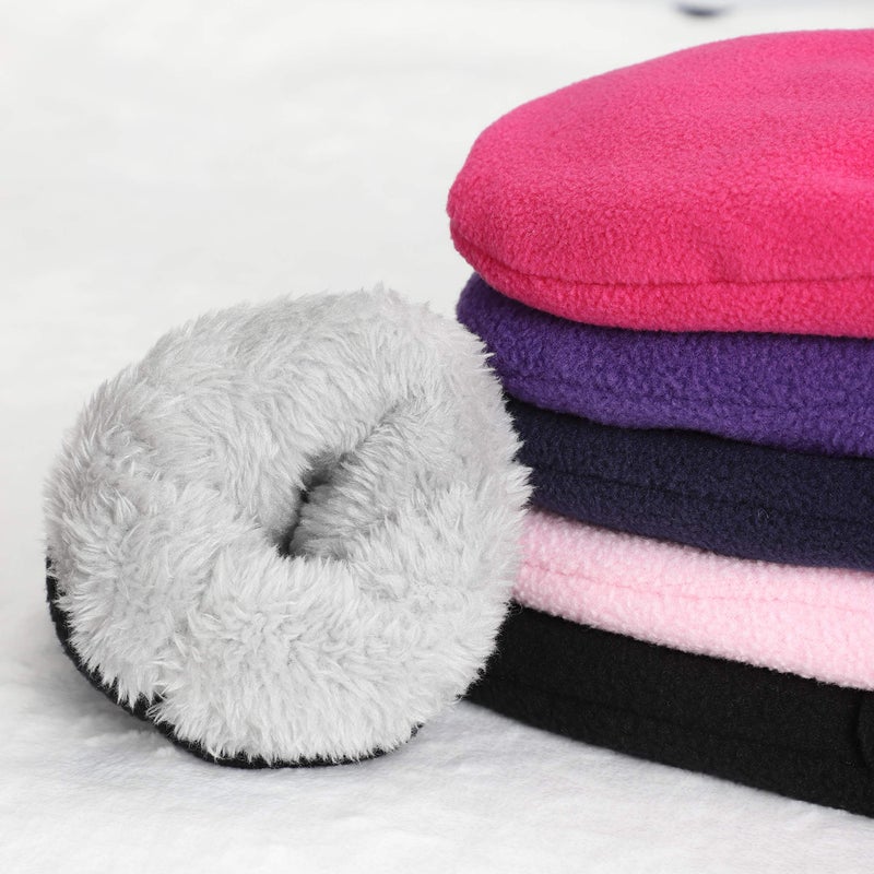 Reyow Toddler Mittens Baby Boy Girls Winter Warm Mittens Kids Easy-On Sherpa Fleece Lined Snow Infant Gloves 2 Pairs - Image 3