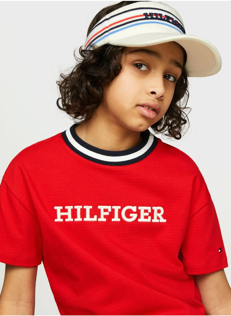 TOMMY HILFIGER Kids Logo Peak Curved Cap